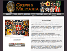 Tablet Screenshot of griffinmilitaria.com